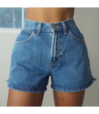 women's high waist denim shorts HF0305-02-03
