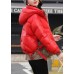 Club Red hooded Patchwork Thick Winter Duck Down Jackets